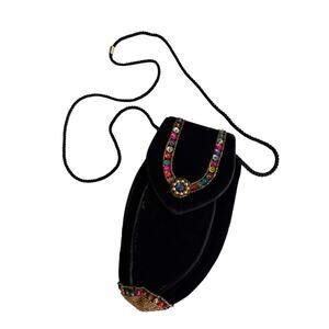 Vintage Beaded Velvet‎ Mini Purse